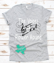Load image into Gallery viewer, Voices of Flower Mound Short Sleeve V-neck Tee