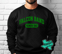 Load image into Gallery viewer, LDHS FALCONS: BAND Classic Arch Black Tee or Sweatshirt