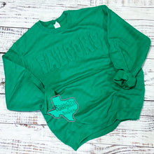 Load image into Gallery viewer, LAKE DALLAS FALCONS: Falcons Double Fleece Applique Sweatshirt-Green