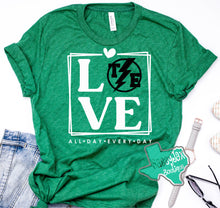Load image into Gallery viewer, Thunder Extreme: "LOVE" Green Tee or Sweatshirt