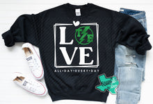 Load image into Gallery viewer, Thunder Extreme: "LOVE" Black Tee or Sweatshirt