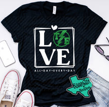 Load image into Gallery viewer, Thunder Extreme: "LOVE" Black Tee or Sweatshirt