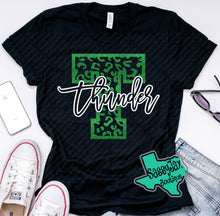 Load image into Gallery viewer, Thunder Extreme: "Leopard T" Black Tee or Sweatshirt