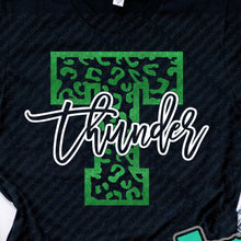 Load image into Gallery viewer, Thunder Extreme: "Leopard T" Black Tee or Sweatshirt