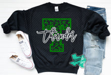 Load image into Gallery viewer, Thunder Extreme: "Leopard T" Black Tee or Sweatshirt