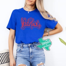 Load image into Gallery viewer, ARGYLE REDHAWKS: RedHawks Script Outline Tees-Royal