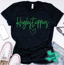 Load image into Gallery viewer, LDHS FALCONS: HIGHSTEPPERS Highsteppers Script Heart-Black