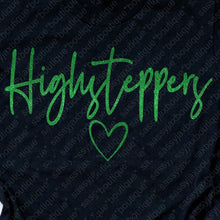 Load image into Gallery viewer, LDHS FALCONS: HIGHSTEPPERS Highsteppers Script Heart-Black