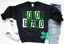 Load image into Gallery viewer, LDHS FALCONS: COLOR GUARD Block Color Guard Black Tee or Sweatshirt