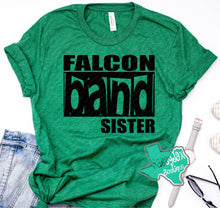 Load image into Gallery viewer, LDHS FALCONS: BAND Custom Family Green/Black Tee or Sweatshirt