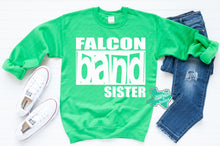 Load image into Gallery viewer, LDHS FALCONS: BAND Custom Family Green/White Tee or Sweatshirt
