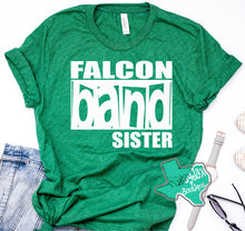 Load image into Gallery viewer, LDHS FALCONS: BAND Custom Family Green/White Tee or Sweatshirt