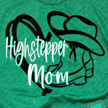 Load image into Gallery viewer, LDHS FALCONS: HIGHSTEPPERS Highstepper Mom Heart-Green