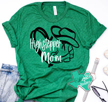 Load image into Gallery viewer, LDHS FALCONS: HIGHSTEPPERS Highstepper Mom Heart-Green