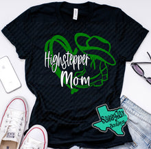 Load image into Gallery viewer, LDHS FALCONS: HIGHSTEPPERS Highstepper Mom Heart-Black