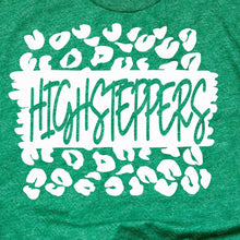 Load image into Gallery viewer, LDHS FALCONS: HIGHSTEPPERS Leopard Script-Green