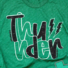 Load image into Gallery viewer, Thunder Extreme: "Split Thunder" Green Tee or Sweatshirt