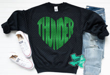 Load image into Gallery viewer, Thunder Extreme: "Thunder Heart" Black Tee or Sweatshirt
