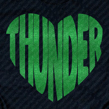 Load image into Gallery viewer, Thunder Extreme: "Thunder Heart" Black Tee or Sweatshirt