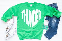 Load image into Gallery viewer, Thunder Extreme: "Thunder Heart" Green Tee or Sweatshirt