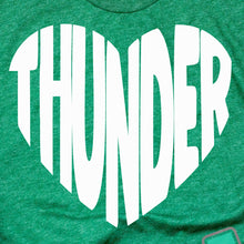 Load image into Gallery viewer, Thunder Extreme: "Thunder Heart" Green Tee or Sweatshirt