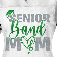 Load image into Gallery viewer, LDHS FALCONS: BAND Senior Mom Jersey-WHITE
