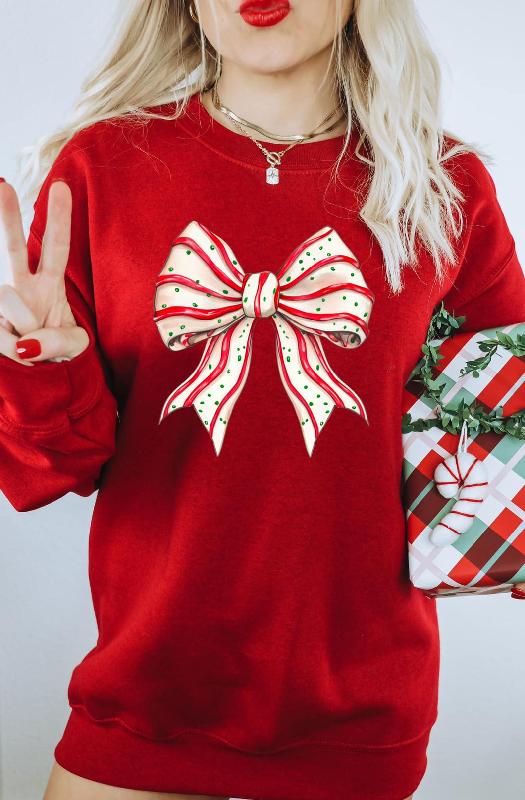 Tree Cake Coquette Bow Sweatshirt