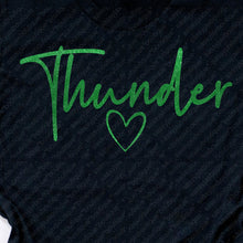 Load image into Gallery viewer, &quot;Thunder Script Heart&quot; Black Tee or Sweatshirt
