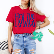 Load image into Gallery viewer, ARGYLE REDHAWKS: Hawks Oversize Tees-Red
