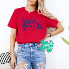Load image into Gallery viewer, ARGYLE REDHAWKS: RedHawks Script Outline Tees-Red
