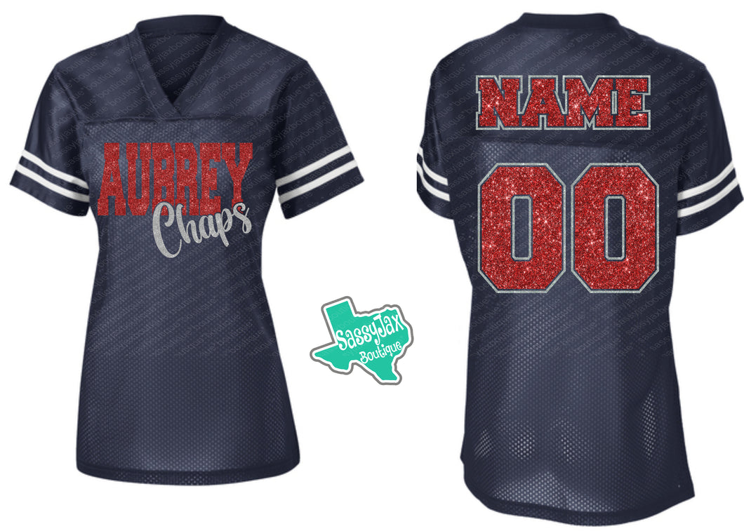 'Aubrey Chaps' Ladies Jersey-Navy