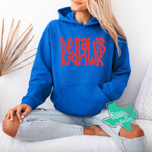 Load image into Gallery viewer, ARGYLE REDHAWKS: Redhawks Wonky Hoodie-Royal
