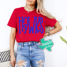 Load image into Gallery viewer, ARGYLE REDHAWKS: Hawks Oversize Tees-Red
