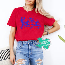 Load image into Gallery viewer, ARGYLE REDHAWKS: RedHawks Script Outline Tees-Red
