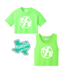 Load image into Gallery viewer, Thunder Extreme: "Logo Tees or Tanks" Neon Green Crop/Full
