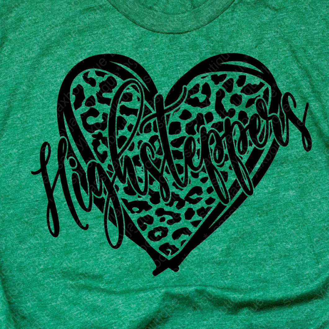 HIGHSTEPPERS Leopard Heart-Green