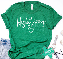 Load image into Gallery viewer, HIGHSTEPPERS Highsteppers Script Heart-Green
