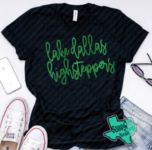 Load image into Gallery viewer, HIGHSTEPPERS Lake Dallas Highsteppers Script-Black
