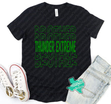 Load image into Gallery viewer, Thunder Extreme: "Thunder Extreme BROTHER" Black Onesie, Tee, or Sweatshirt
