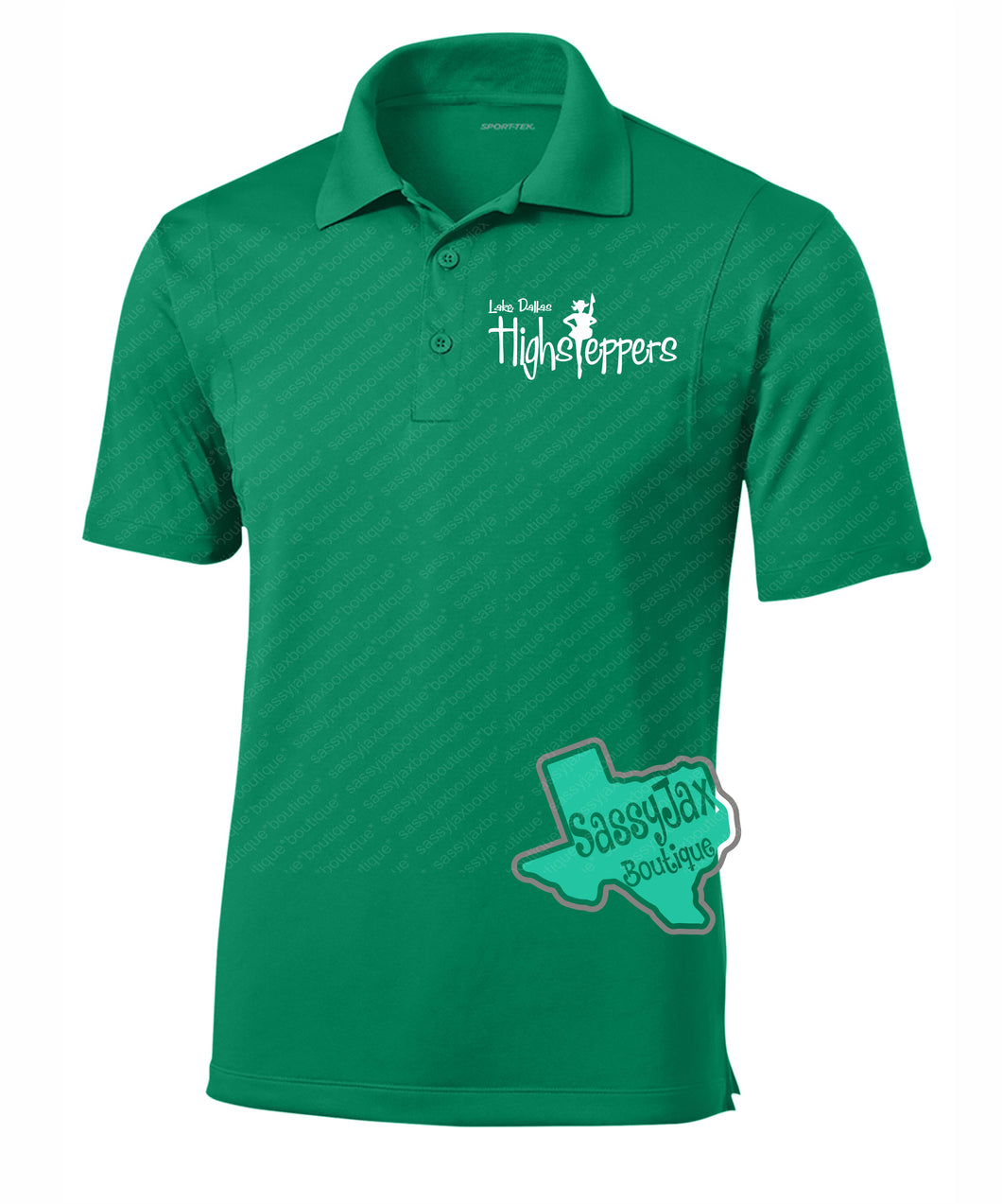 LDHS FALCONS: HIGHSTEPPERS Embroidered Logo Polo-Green