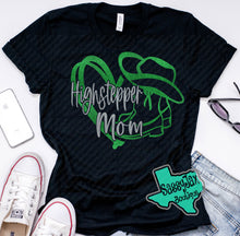 Load image into Gallery viewer, HIGHSTEPPERS Highstepper Mom Heart-Black
