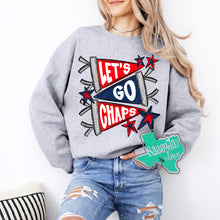 Load image into Gallery viewer, &#39;Let&#39;s Go Chaps&#39;  Crewneck Sweatshirt-Grey
