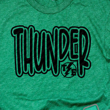 Load image into Gallery viewer, Thunder Extreme: "THUNDER with Logo Insert" Green Tees
