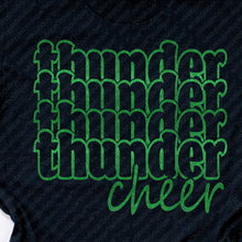 Load image into Gallery viewer, &quot;Thunder Repeat Script&quot; Black Tee or Sweatshirt
