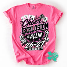 Load image into Gallery viewer, Cheer Explosion: Sponsor Tees -Youth or Adult sizes
