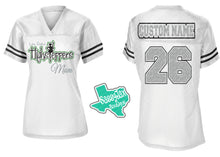 Load image into Gallery viewer, LDHS FALCONS: HIGHSTEPPERS Highstepper Mom SENIOR Jersey-White
